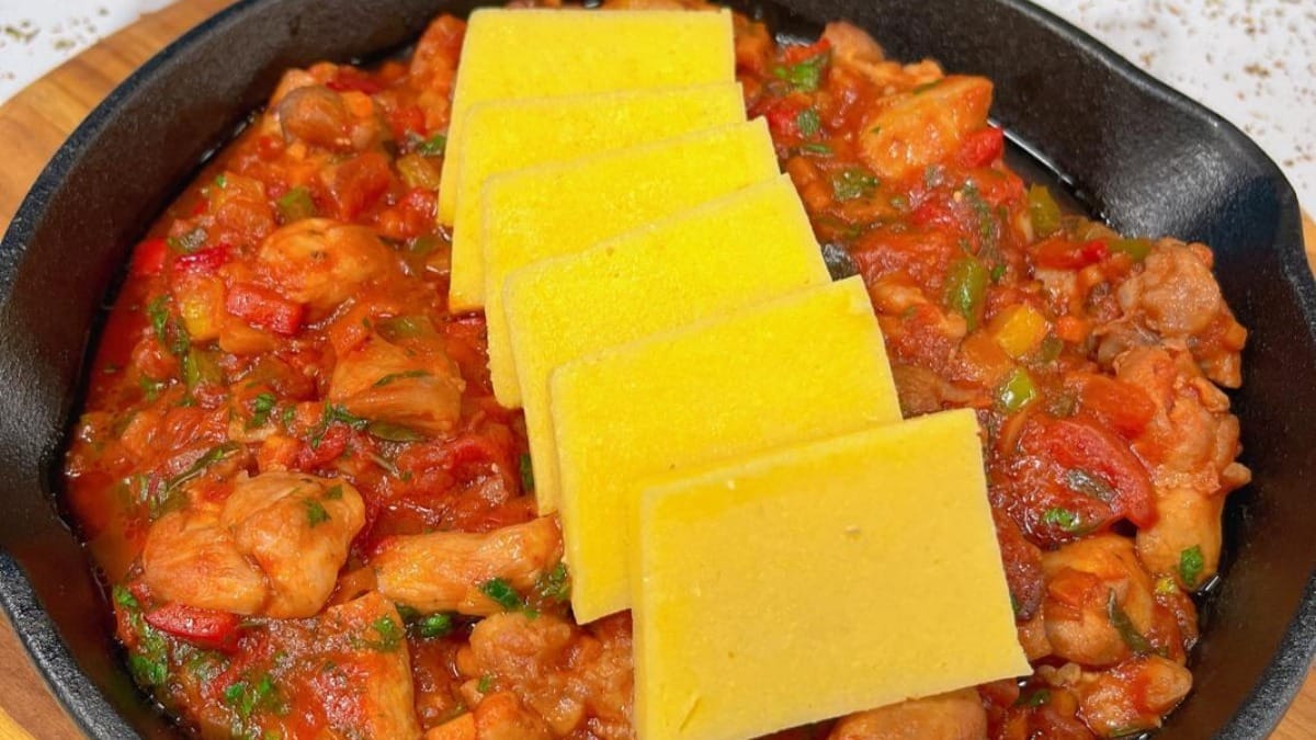 Polenta Molho De Frango Band Receitas