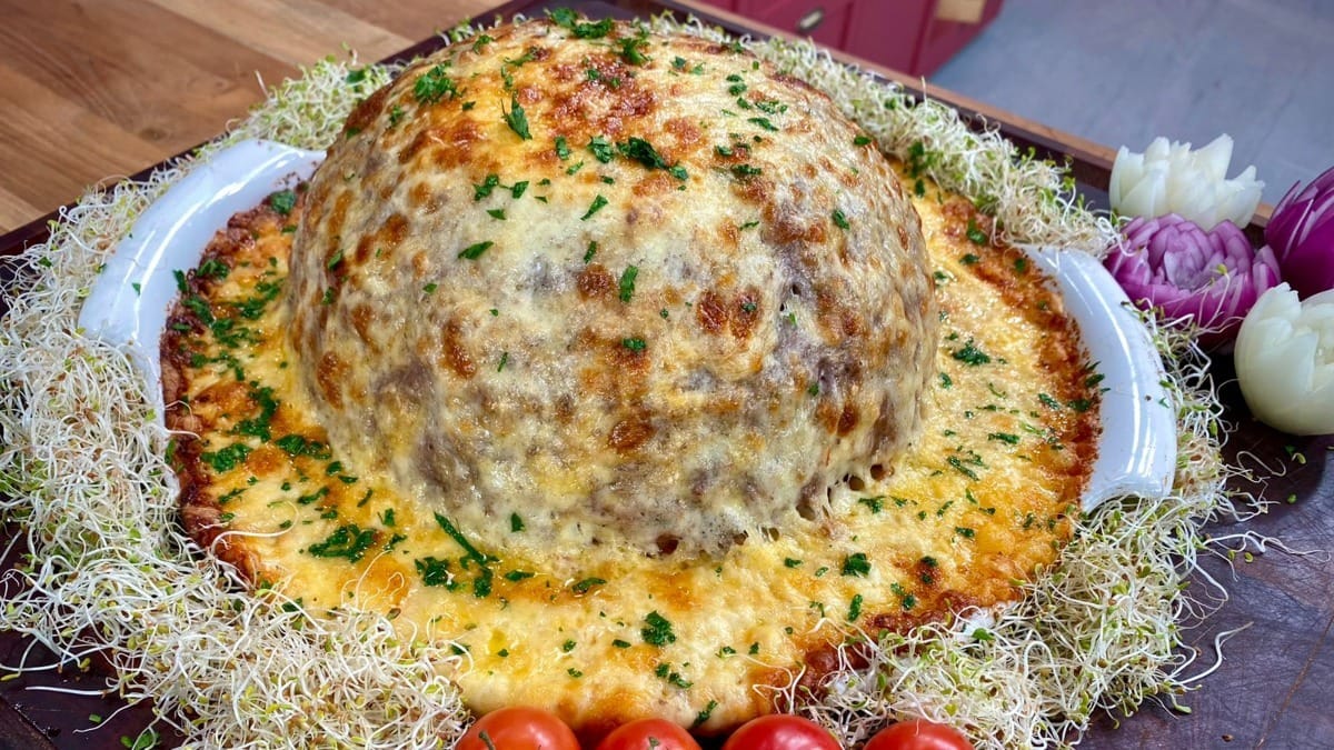 Bolo De Carne Recheado Macarr O Band Receitas