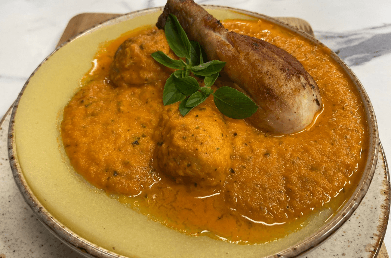 Polenta Cremosa Frango Ao Sugo Band Receitas