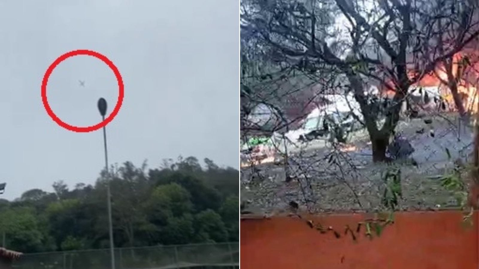 Avião cai em Vinhedo SP veja vídeos do momento do acidente Band