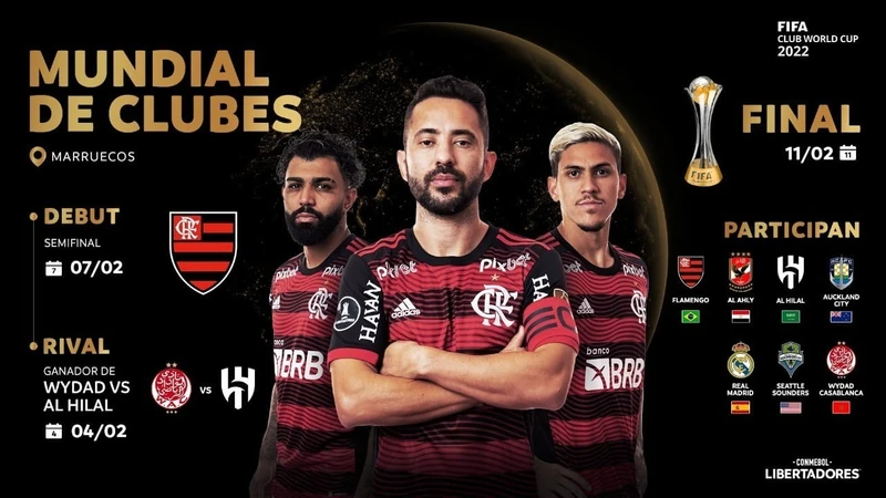 Flamengo é 5º time garantido no Mundial de Clubes; veja