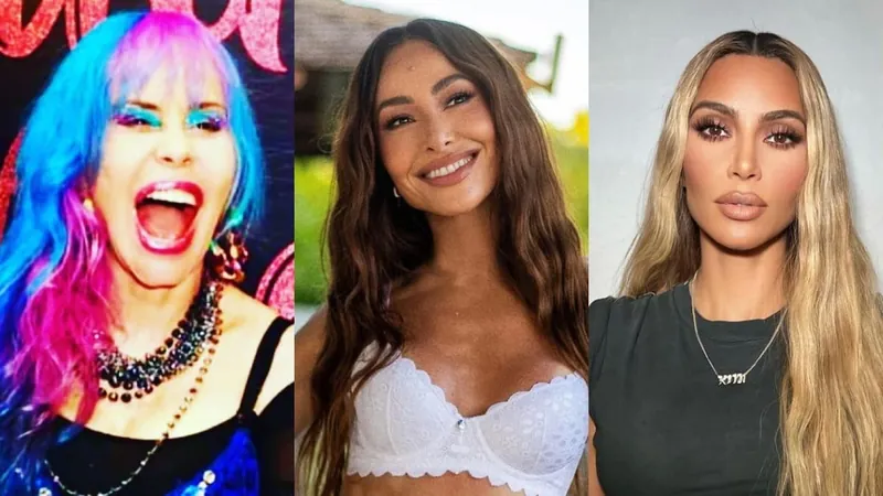 Baby do Brasil, Sabrina Sato e Kim Kardashian deram nomes diferentes aos filhos