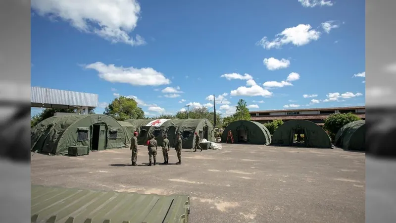 Hospital de Campanha começa a atender Yanomamis em Roraima