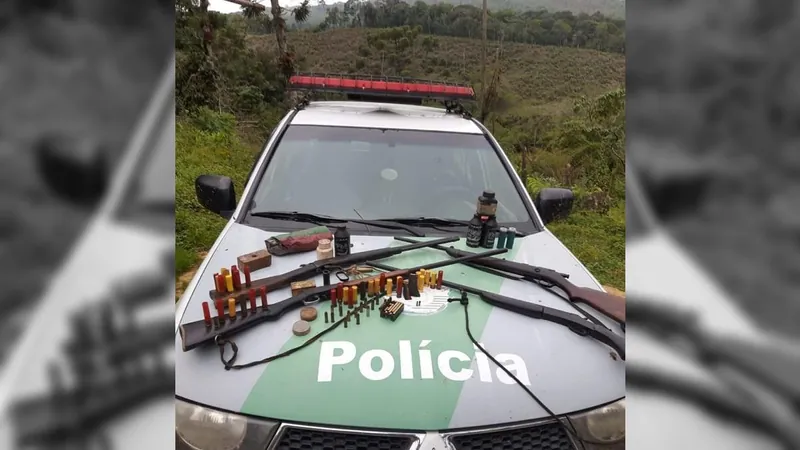 Polícia Ambiental apreende armas de fogo e captura procurado em Bananal