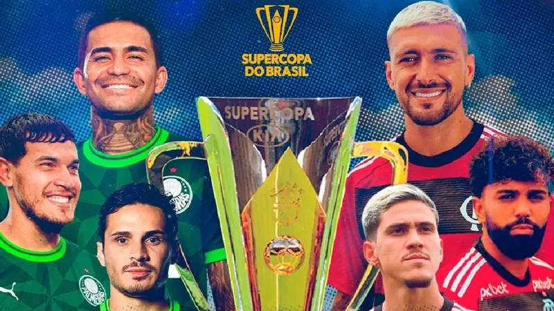 Supercopa: saiba onde e como acompanhar a decisão entre Palmeiras e Flamengo