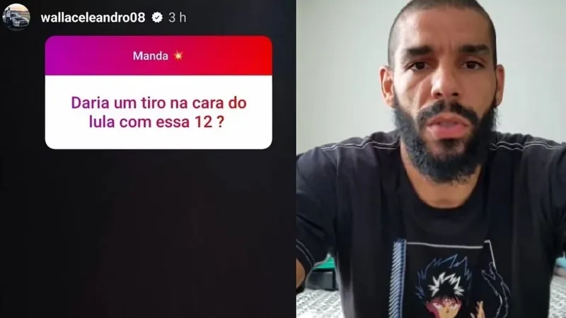 AGU pede que Wallace seja banido do esporte após sugerir tiro em Lula