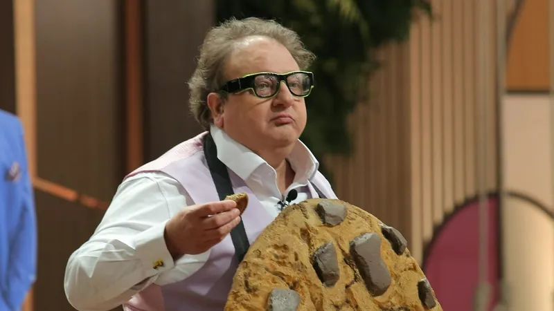 Jacquin com fantasia de cookie no MasterChef