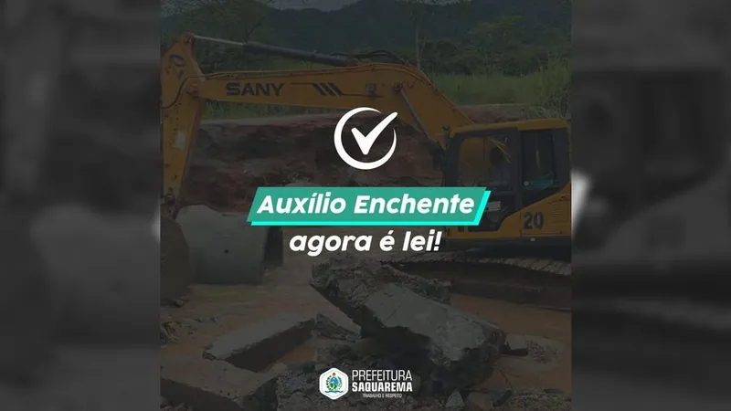 Saquarema vai oferecer Auxílio Enchente a famílias atingidas pela chuva