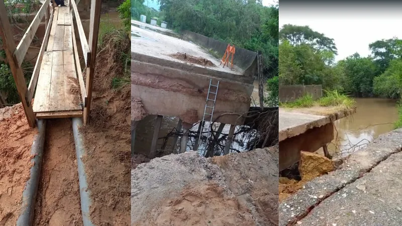 Moradores do Campo Grande, em Campinas, sofrem com queda de ponte