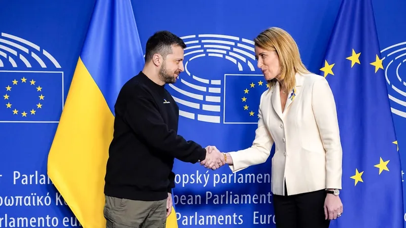 Zelensky discursa em reunião da União Europeia durante visita à Bélgica