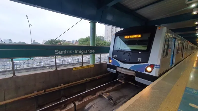 Estação Santos-Imigrantes, da Linha 2-Verde, do Metrô de SP