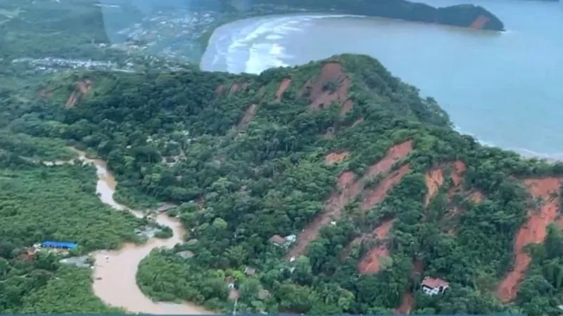 Terra indígena do litoral de SP tem unidade de saúde afetada pelas chuvas