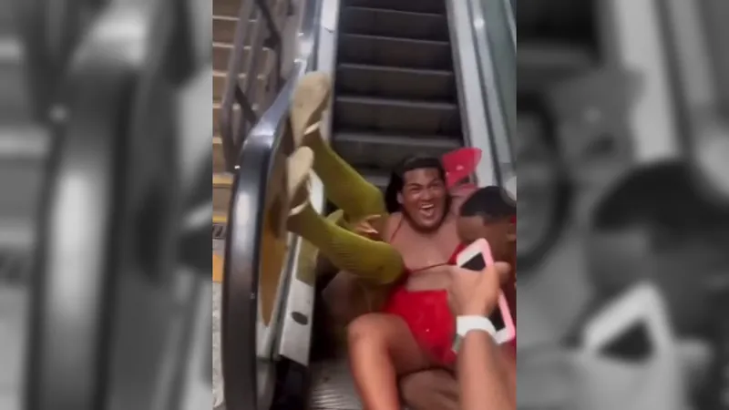 Vídeo no metrô viraliza nas redes sociais no fim de semana de Carnaval