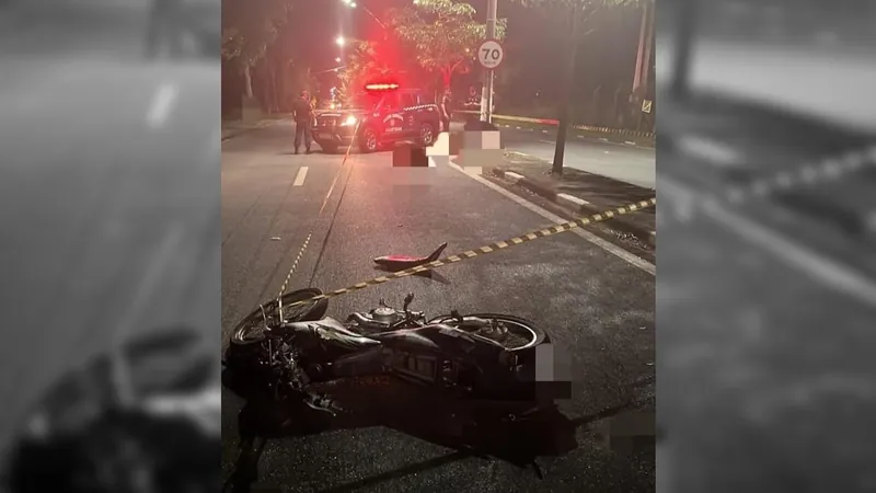 Acidente de moto deixa homem morto e mulher ferida, em Campinas