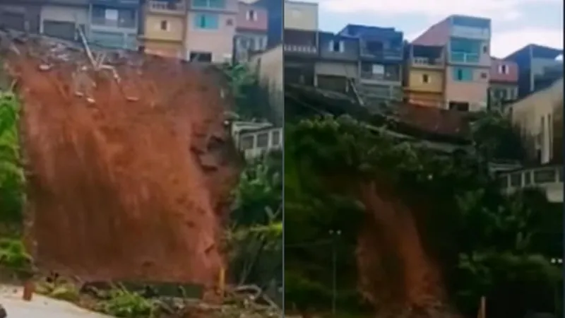 Deslizamento de terra em Mauá mata uma mulher e deixa três feridos