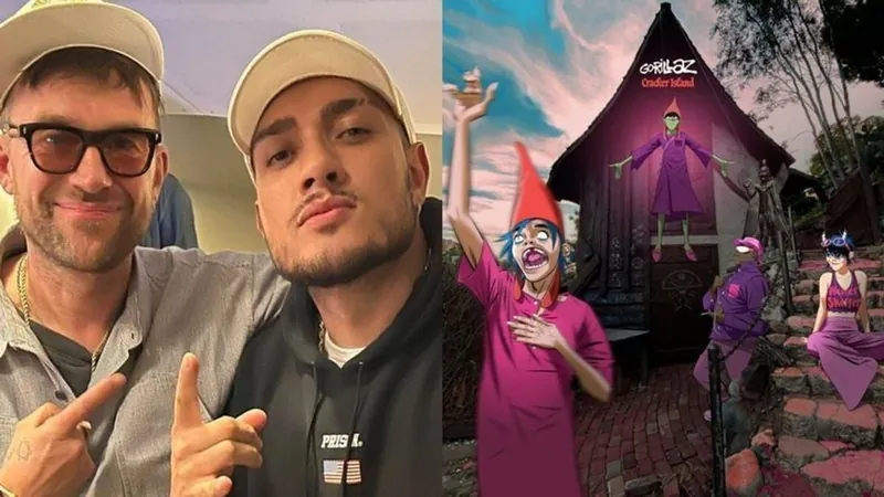 Gorillaz e MC Bin Laden gravaram juntos num estúdio brasileiro, em 2022