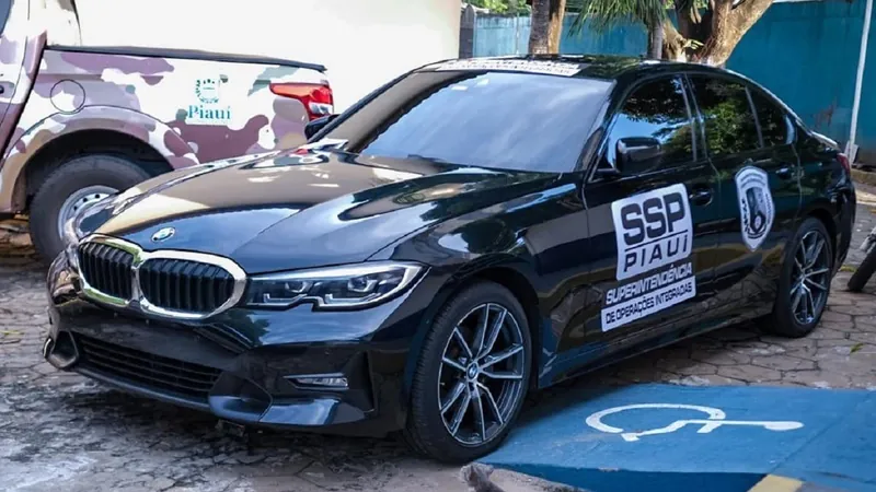 Segurança do Piauí transforma BMW apreendida em viatura da Polícia Civil