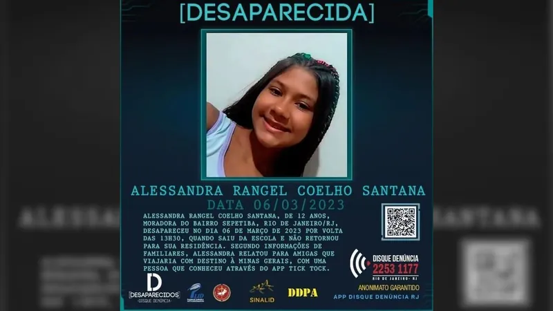 Delegacia de Descoberta de Paradeiros tenta localizar uma menina de doze anos