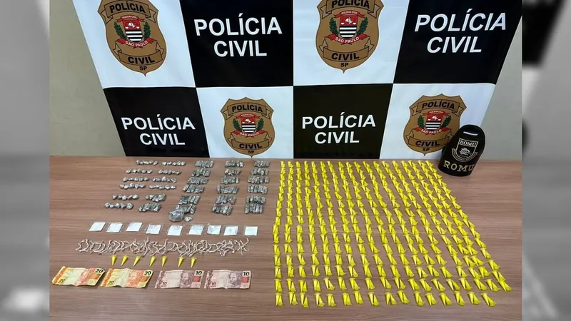 Homem é preso com 887 porções de droga em Piracicaba