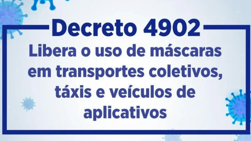 Caçapava libera uso de máscaras em transporte coletivo, por aplicativo e táxi