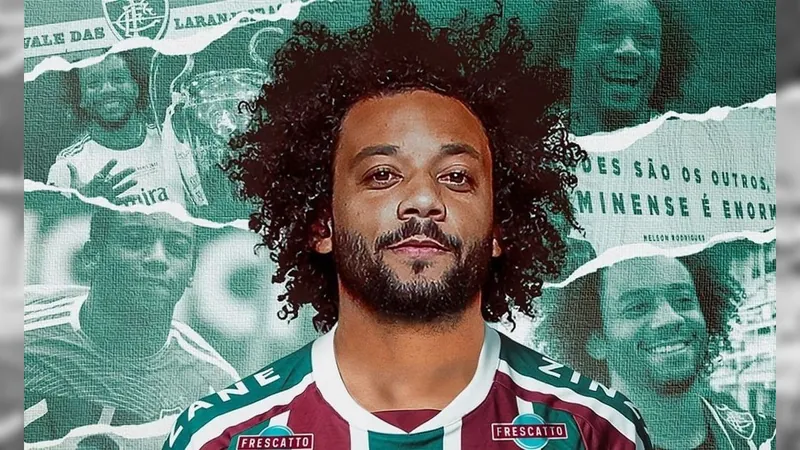 Marcelo é recebido com festa da torcida do Fluminense em chegada no RJ