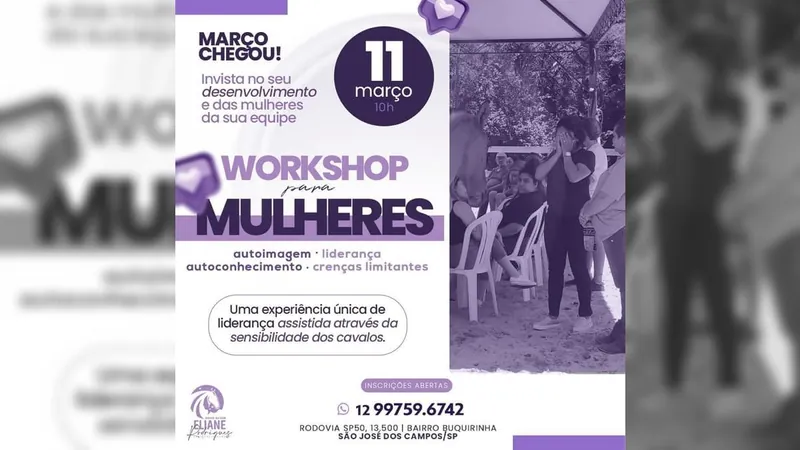 Liderança Feminina é tema de Workshop gratuito em São José dos Campos