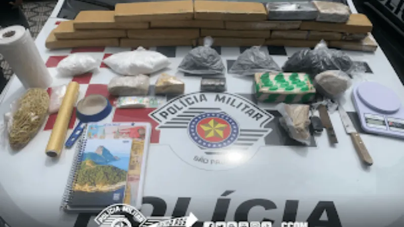 Homem é preso com 17 kg de drogas em residência em Taubaté