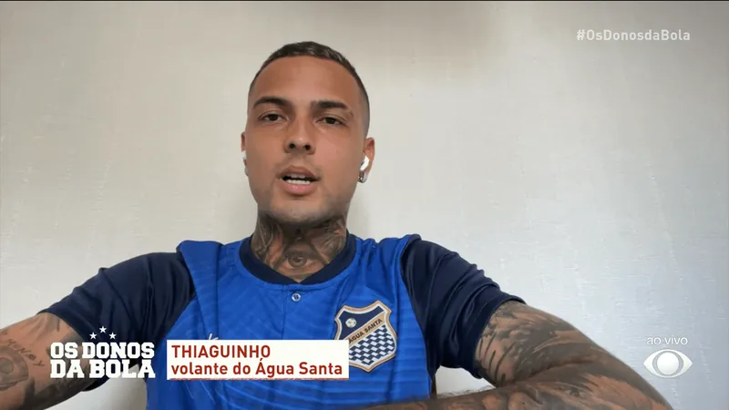 Volante do Água Santa, Thiaguinho confia em título contra Palmeiras