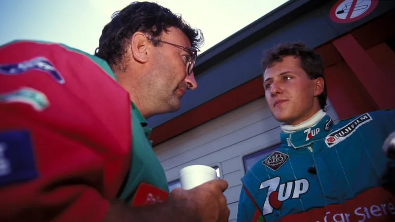 Eddie Jordan e Michael Schumacher