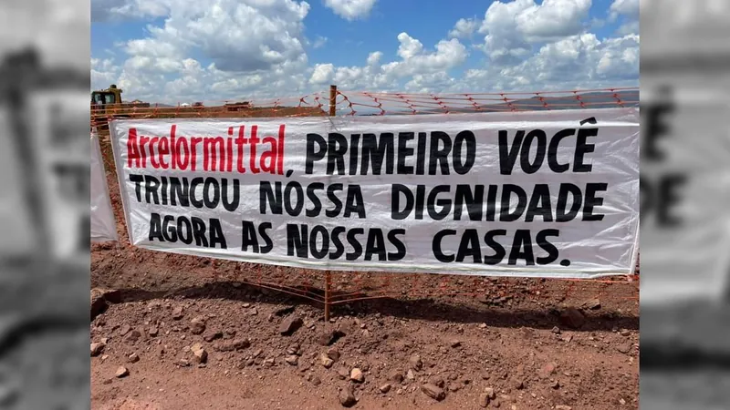 Moradores de Itatiauiçu fazem protestos contra mineradora Arcelor Mittal