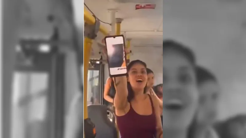 Importunação sexual: Homem tira fotos de mulher dentro de ônibus em Santa Luzia