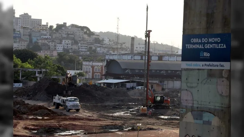 Novas obras do Terminal Gentileza alteram circulação do VLT a partir de domingo