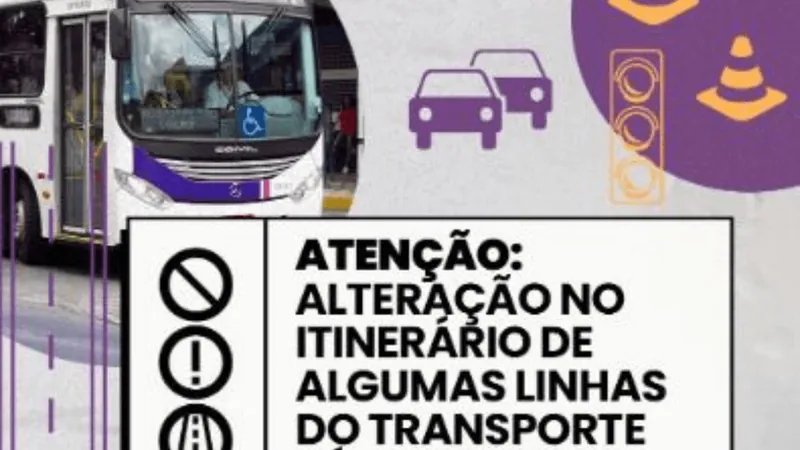 Linhas do transporte público de Taubaté serão alteradas a partir de segunda (03)