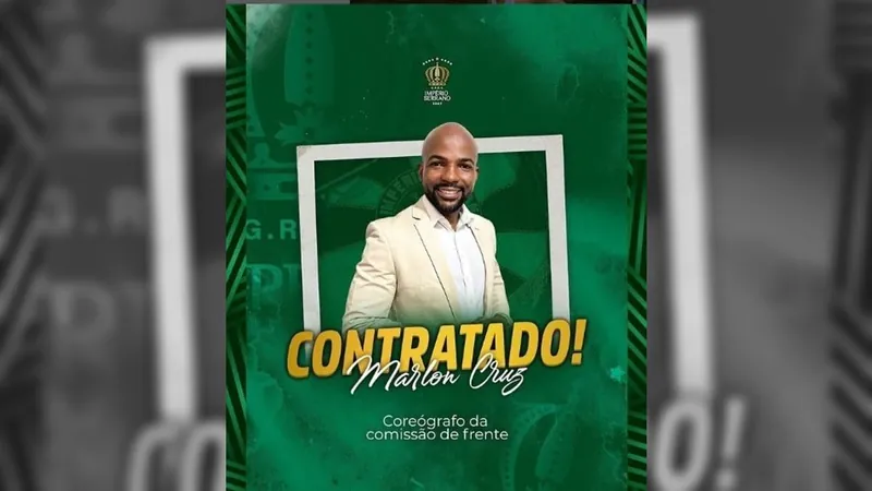 Marlon Cruz é o novo coreógrafo da comissão de frente do Império Serrano