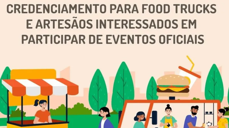 Caçapava lança editais de credenciamento para food trucks e artesãos