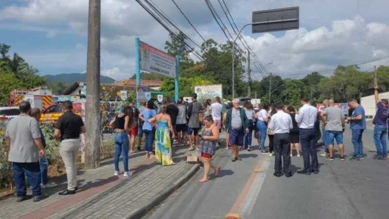 Creche onde houve ataque em Blumenau passa por reforma antes de retorno às  aulas; FOTOS, Santa Catarina