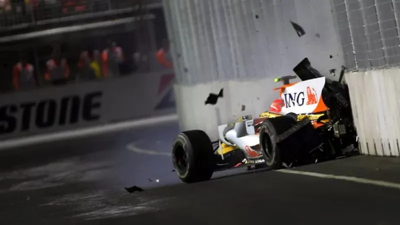 Ricciardo relembra batida polêmica de Nelsinho Piquet no GP de Singapura de 2008