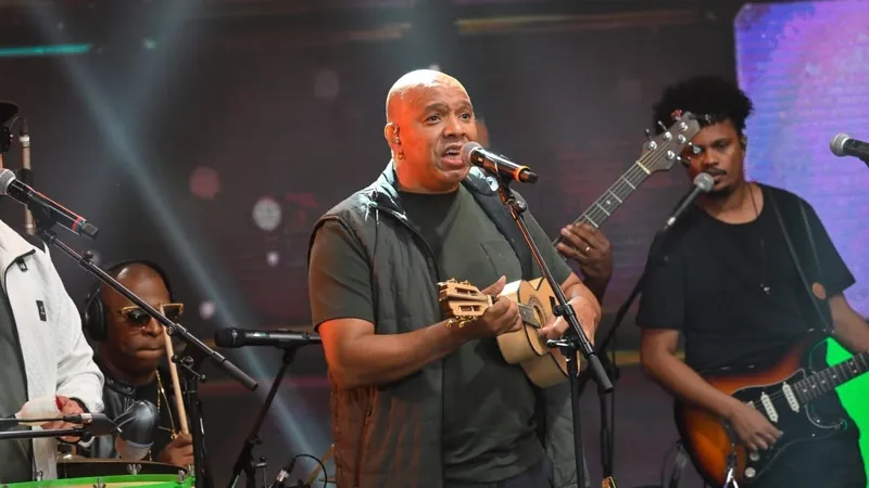 Grupo Molejo em participação do Faustão na Band