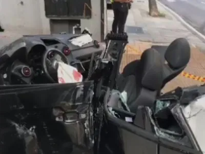 Acidente entre dois carros deixa duas pessoas feridas em São Paulo