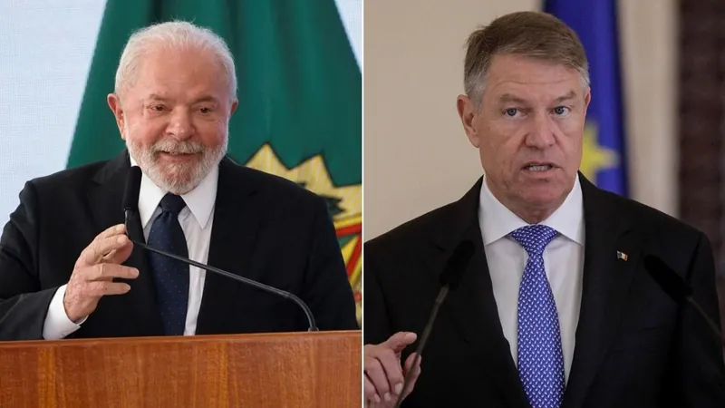 Lula recebe o presidente da Romênia, Klaus Iohannis, em Brasília nesta terça