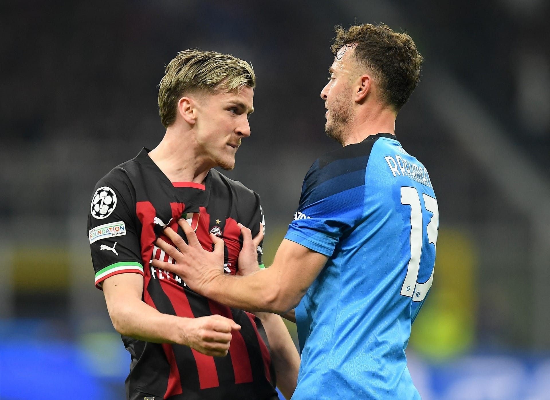 MILAN X NAPOLI, CHAMPIONS LEAGUE 2022 / 2023, 1º) JOGO QUARTAS DE FINAL