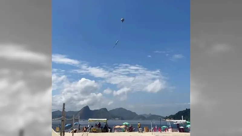 Balão entra na rota de aeronaves do Aeroporto Santos Dumont