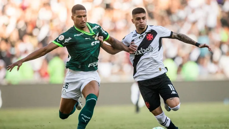 Vasco abre 2 a 0, mas Palmeiras se recupera e arranca empate no Maracanã