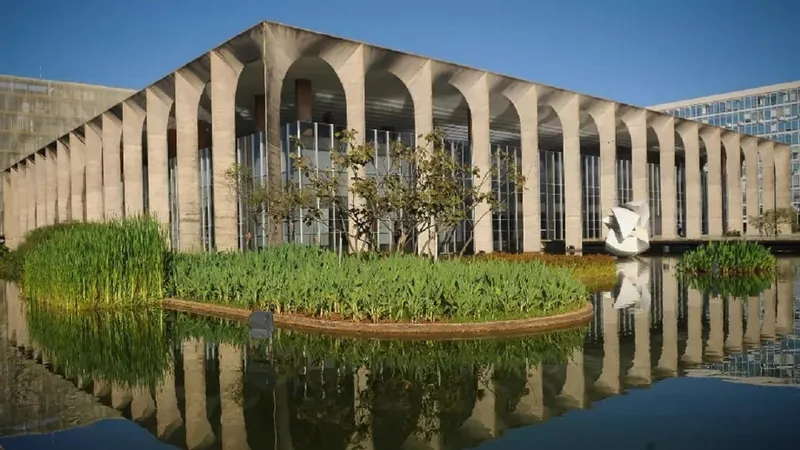 O Palácio do Itamaraty, em Brasília