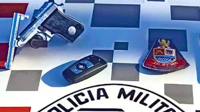 A polícia apreendeu a arma usada no crime