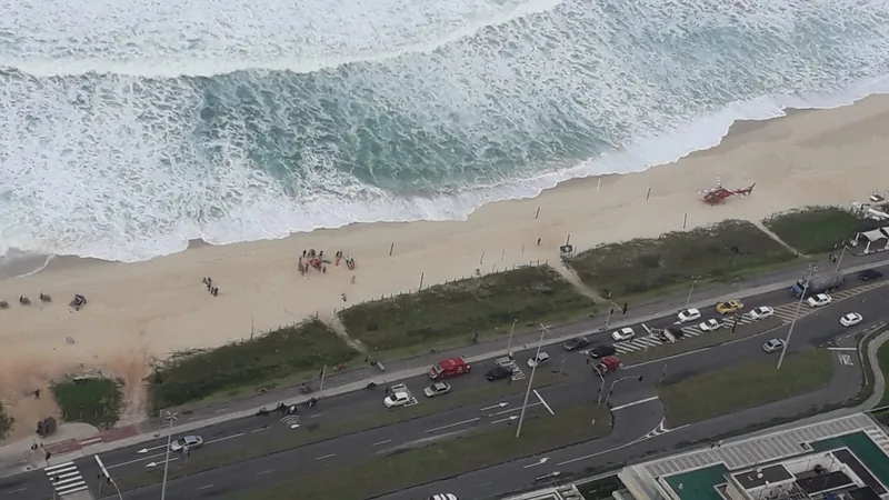 Estrangeiro morre afogado na Praia da Barra da Tijuca