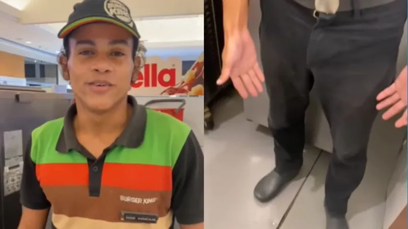 Funcionário do Burger King diz ter se urinado por não poder sair de quiosque