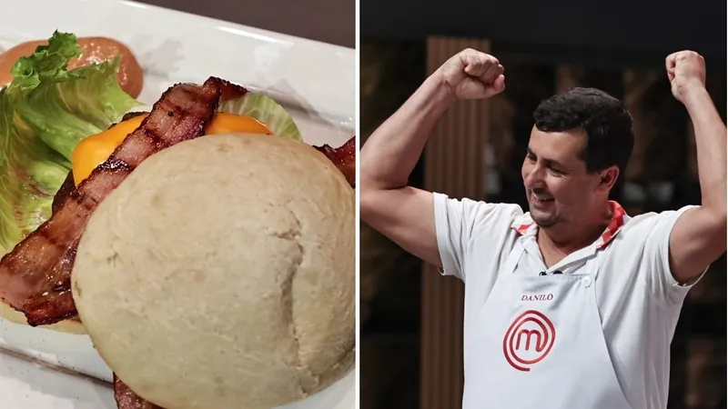 Danilo preparou hambúrguer na brasa no MasterChef