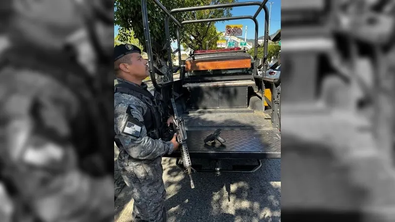 Um criminoso morreu e outro ficou ferido durante perseguição policial no Centro