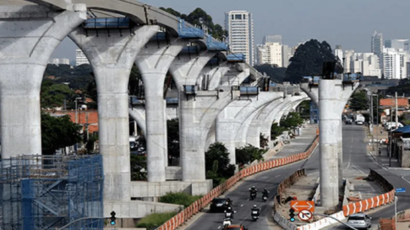 Após rescisão de contrato, ViaMobilidade estuda assumir obra do monotrilho em SP